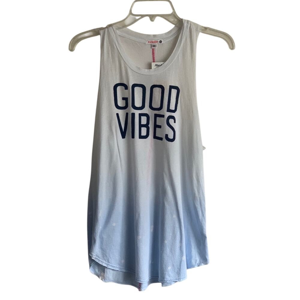 Sundry Good Vibes Tank Top Size Med New